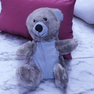 Toy Factory Teddy Bear Brown Gray 8" Plush Stuffed Animal